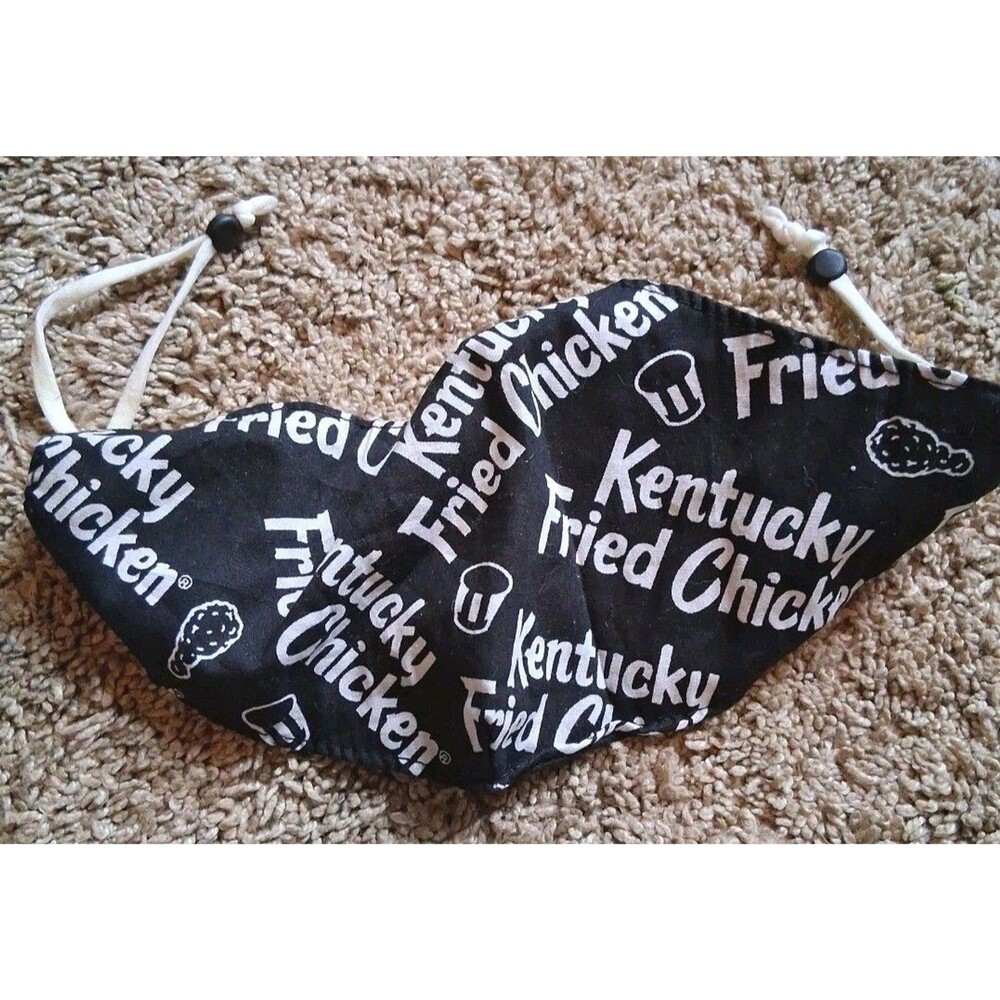 (KFC) KENTUCKY Fried Chicken Black breathing , face mask , drumstick , Logo